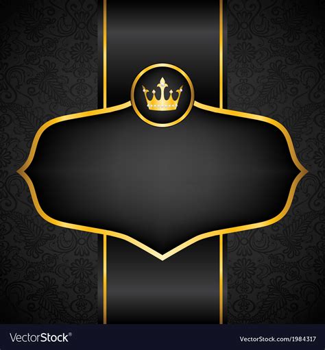 Royal black background Royalty Free Vector Image