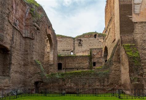 Baths of Caracalla, Ancient Ruins of Roman Public Thermae in Rome ...