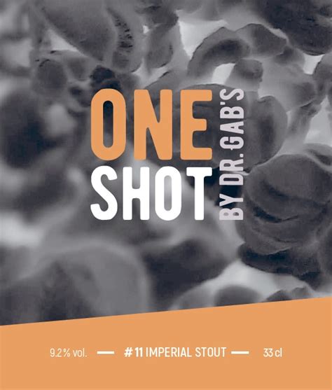 One Shot 11 Butternut Popcorn Imperial Stout Brasserie Docteur