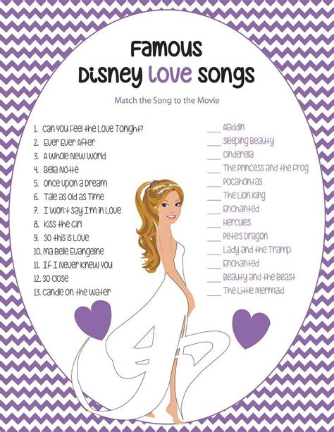 Disney Bridal Shower Games All Of The Bridal Shower Printables Are