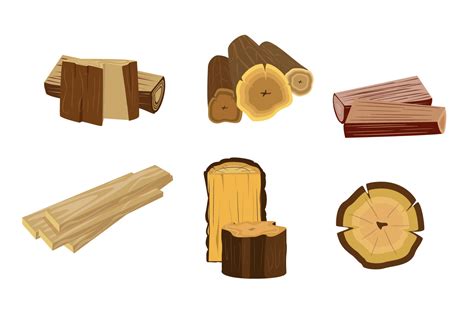 Isolated Wood Logs Vector - Download Free Vector Art, Stock Graphics ...