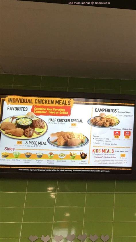 Online Menu Of Pollo Campero Restaurant Oklahoma City Oklahoma 73106