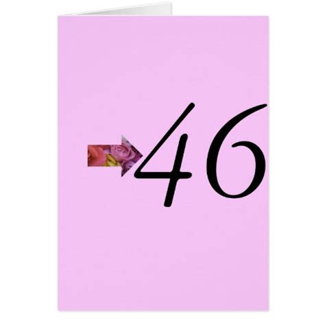 46th Birthday Card Zazzle