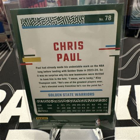 Panini Donruss Chris Paul Green Laser Warriors Ebay