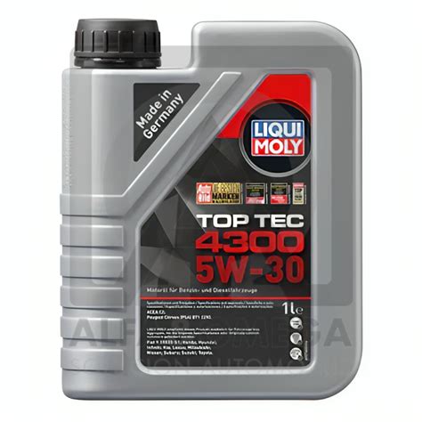 Aceite 5W 30 TOP TEC 4300 1 Litro Alfa y Omega Solución Automotriz