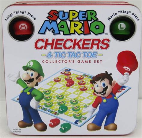 Usaopoly Super Mario Checkers Tic Tac Toe Collector S Game Ebay