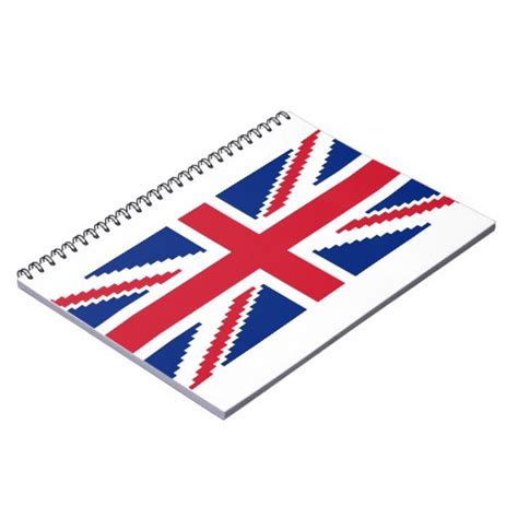 8 Bit Union Pixel Jack Spiral Note Book | Zazzle