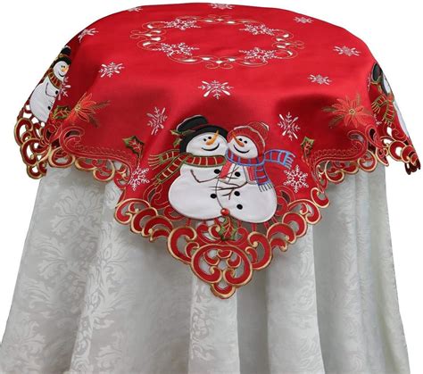 Amazon Creative Linens Holiday Christmas Tablecloth Square