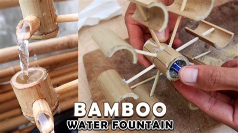DIY Bamboo Water Fountain | Amazing Bamboo Waterfall Fountain - YouTube
