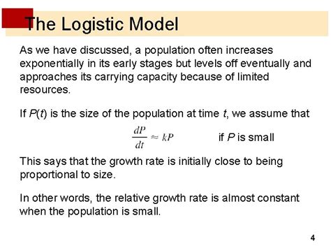 Differential Equations 7 7 5 The Logistic Equation