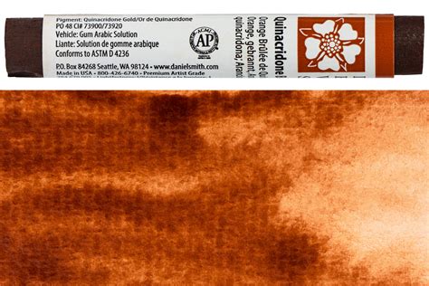 extra fine watercolor sticks quinacridone burnt orange st louis art