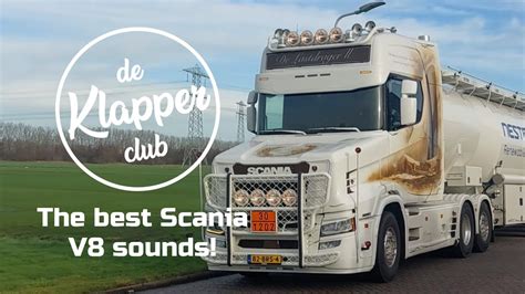 The Best Scania V8 Open Pipe Sounds Klapper Compilatie 24 YouTube