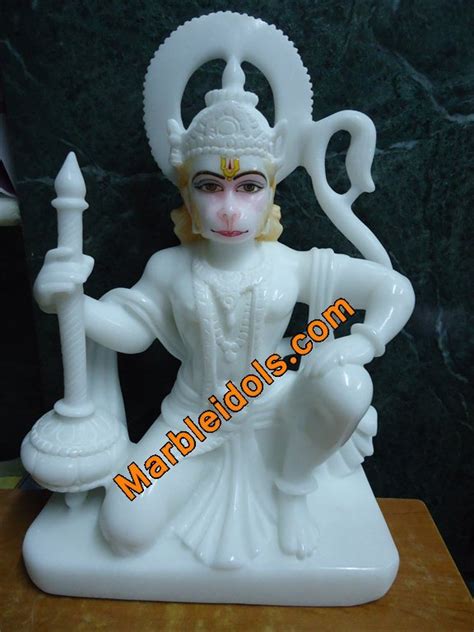 White Veer Hanuman Marble Moorti For Temple At Rs In Jaipur Id