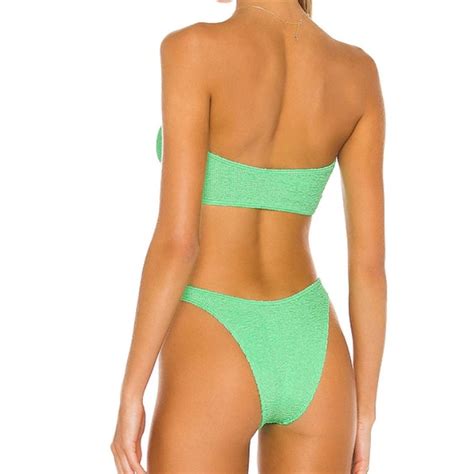 Bound X Bond Eye Neon Green Bikini Bottom Gem