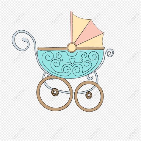 Blue Baby Carriage Maternal Baby Blue Fashion Girl PNG Transparent