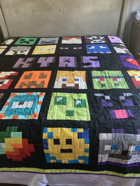 Minecraft quilt pattern free – Artofit