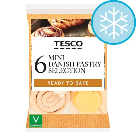 Tesco 6 Mini Danish Pastry Selection 235g Tesco Groceries