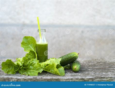 Healthy Green Smoothie With Spinach Stock Image Image Of Nonalcoholic