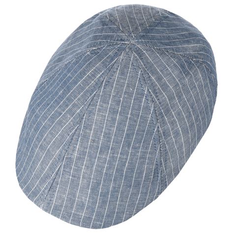 Classic Stripes Leinen Flatcap By Lipodo