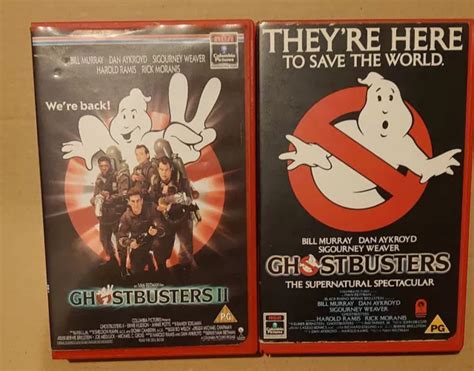 GHOSTBUSTERS VHS VIDEO Tape Bill Murray 2 52 PicClick UK