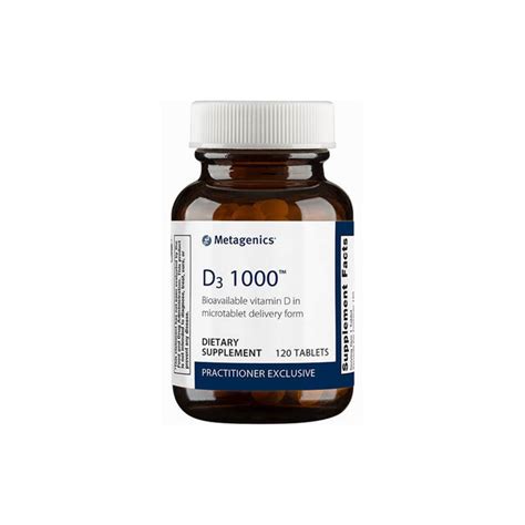 Metagenics D3 1000iu Essential Vitamin D3 Supplement