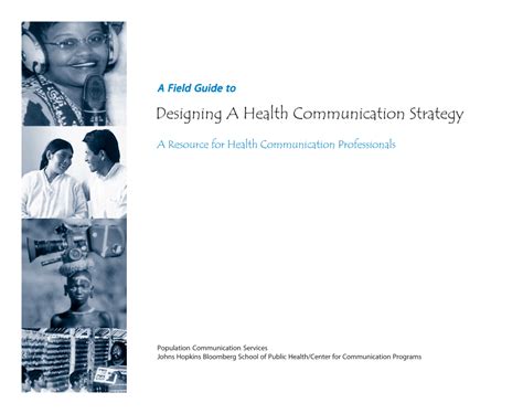 Pdf A Field Guide To Designing A Health Communication Strategy