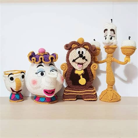 Disney S Beauty And The Beast Crochet Patterns Amigurumi Chip Mrs