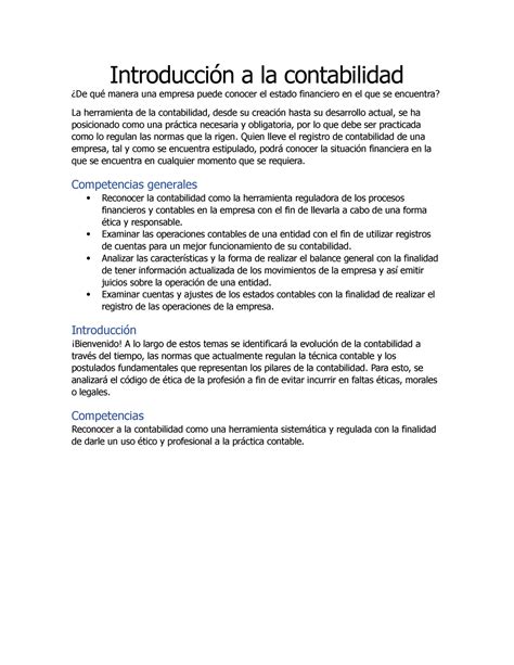 Introducción a la contabilidad Introducción a la contabilidad De qué