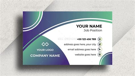 Professional Business Card Template with a Creative Flair | GEC Designs