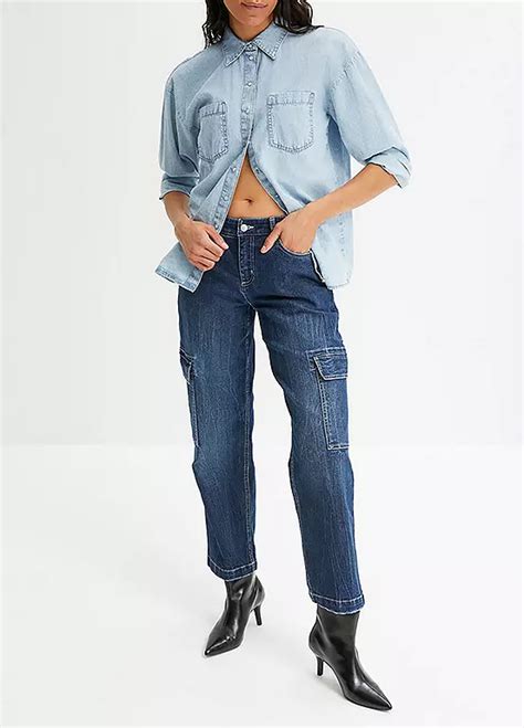 Baggy Denim Cargo Jeans By Bonprix Look Again