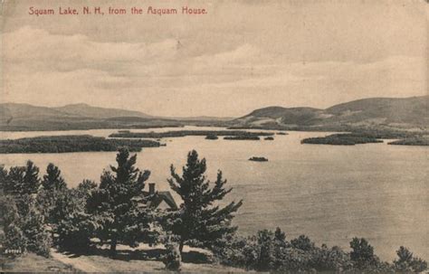 Squam Lake From The Asquam House Holderness Nh Postcard