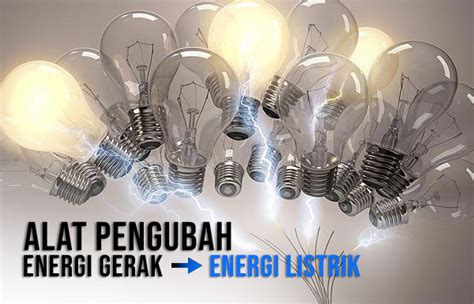 Alat Yang Dapat Mengubah Energi Gerak Menjadi Energi Listrik Adalah