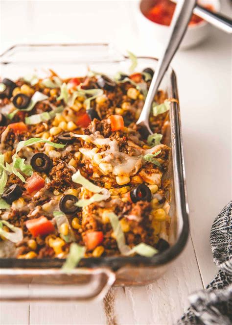 Taco Casserole With Ground Beef