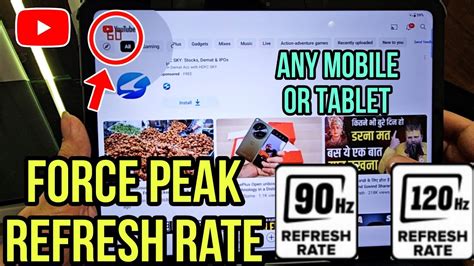 How To Enable Force Peak Refresh Rate Force Hz Refresh Rate