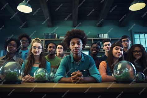 Premium AI Image | Diverse group of students in a classroom