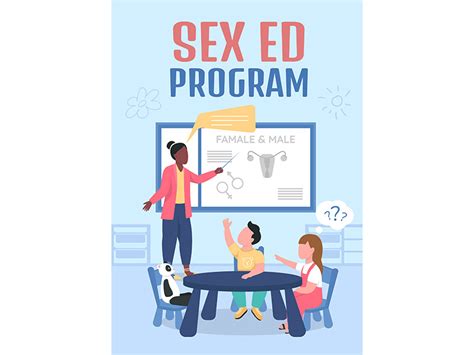 Sex Ed Program Poster Flat Vector Template By The Img ~ Epicpxls