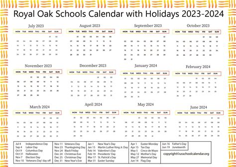 Royal Oak Schools Calendar 2025 Aretha Shirlene