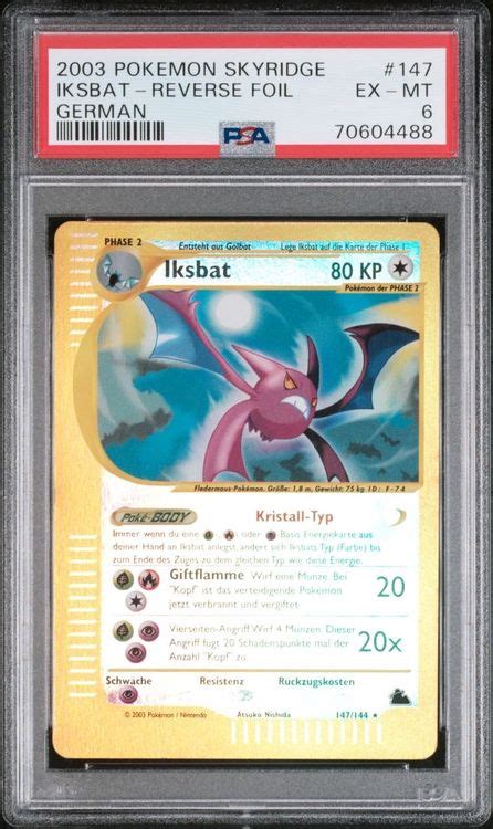 Pokemon Psa Iksbat Kristall Typ Reverse Skyridge De Kaufen Auf