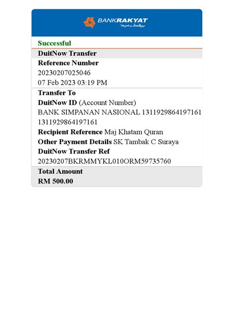 Receipt Bank Rakyat 20230207072035075 Pdf