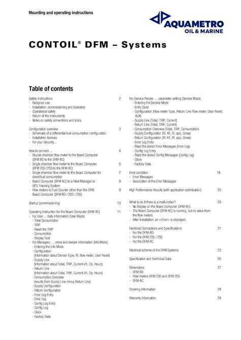 Pdf Contoil Dfm Systems Contoil Dfm Configuration Overview