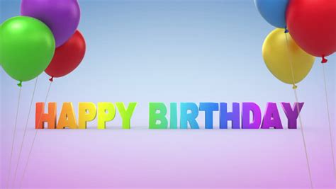 Happy Birthday, 3d Animation Stock Footage Video 2886508 - Shutterstock