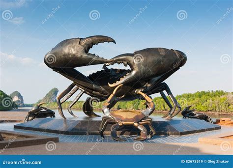 Statue Of Crabs In Krabi Thailand Stock Image Image Of Andaman