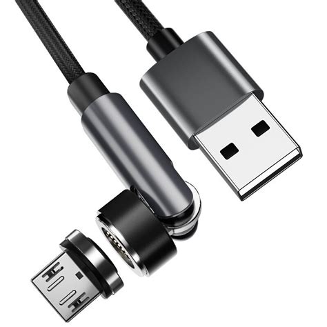 Inf Magnetisk Laddningskabel Med Micro Usb Kontakt Svart M