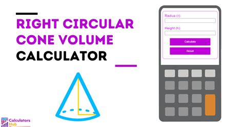 Right Circular Cone Volume Calculator Online