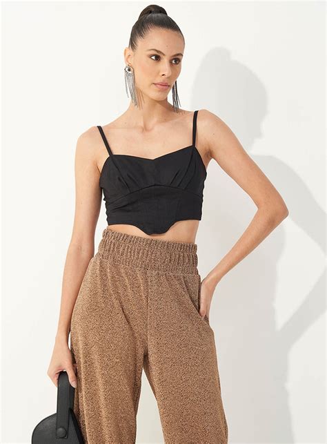 Top Sarja Cropped Corset Colcci