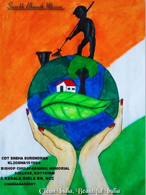 Update 78 Swachh Bharat Poster Drawing Nanoginkgobilobavn