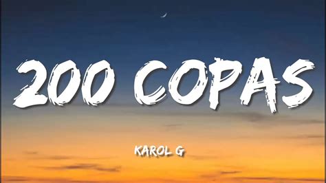 Karol G Copas Letra Lyrics Youtube