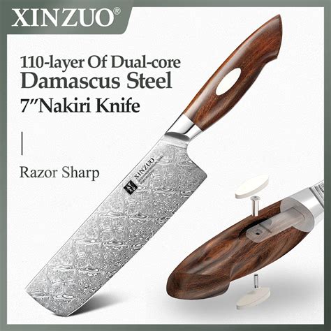 New Xinzuo Inch Nakiri Knife Damascus Steel Knife Damascus Steel