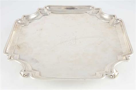 Lot 28 Antique George Ii Sterling Silver Salver