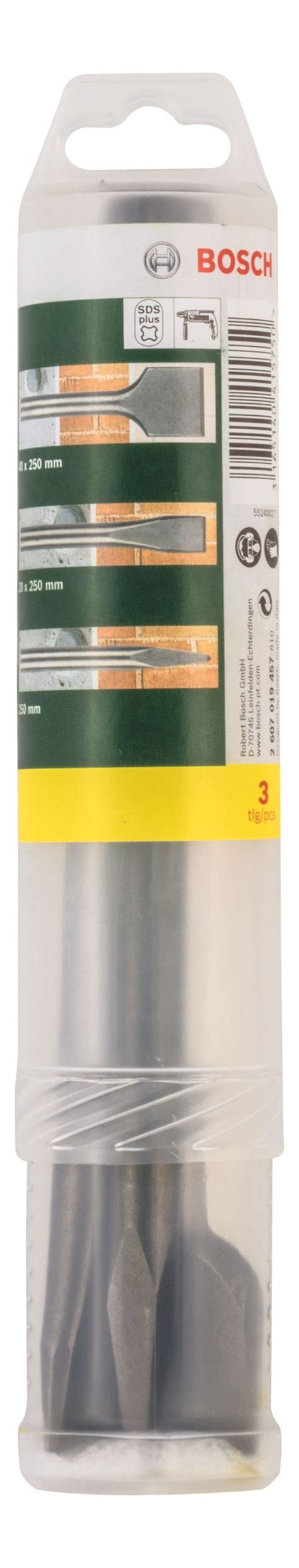 Bosch Mei El Set Spitz Flach Und Breitmei El Sds Plus Teilig